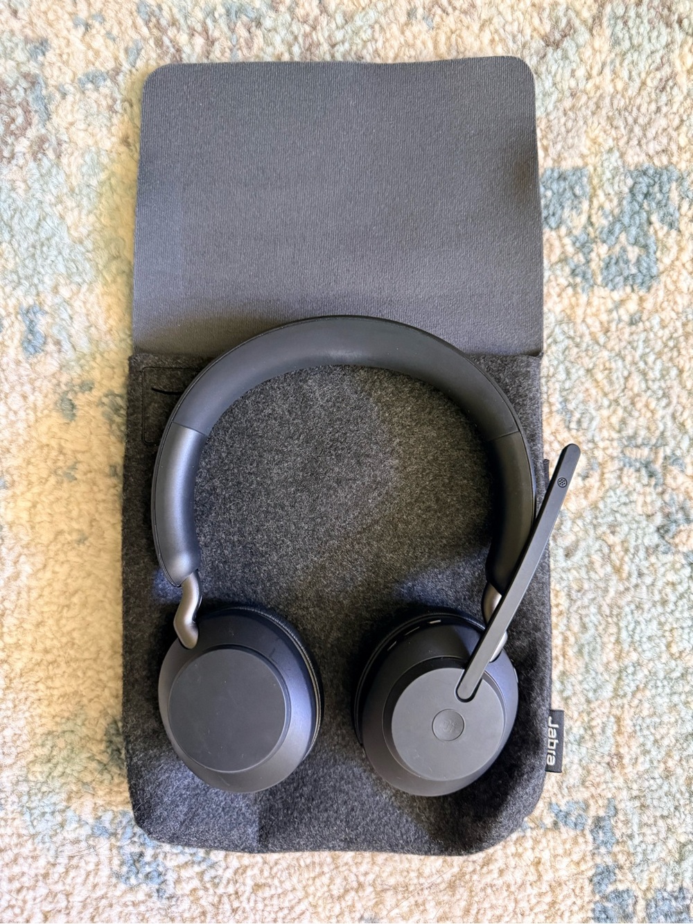 Jabra Black Over-Ear Headphones with Boom Mic